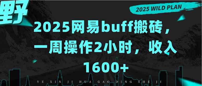 2025网易buff搬砖，一周操作2小时，收入1600+-聊项目