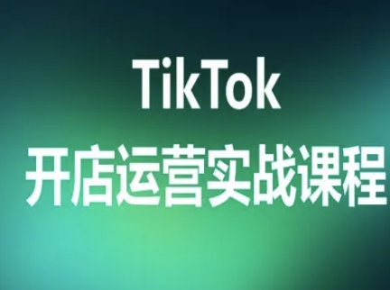 TikTok开店运营实战课程，TK跨境电商实操全流程-聊项目