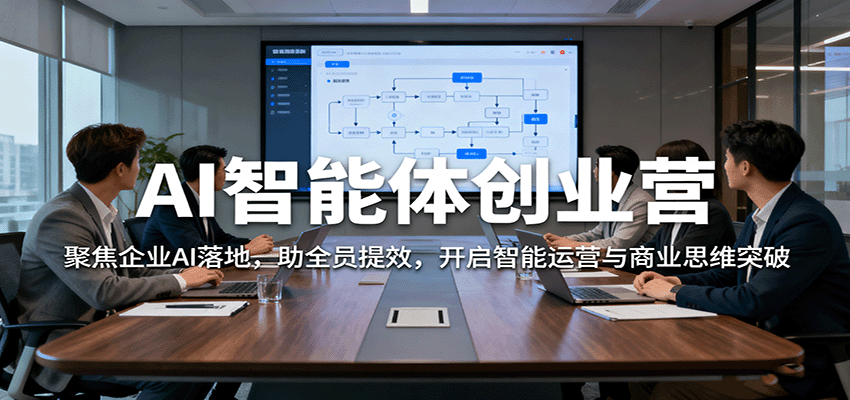 AI智能体创业营：聚焦企业AI落地，助全员提效，开启智能运营与商业思维突破-聊项目