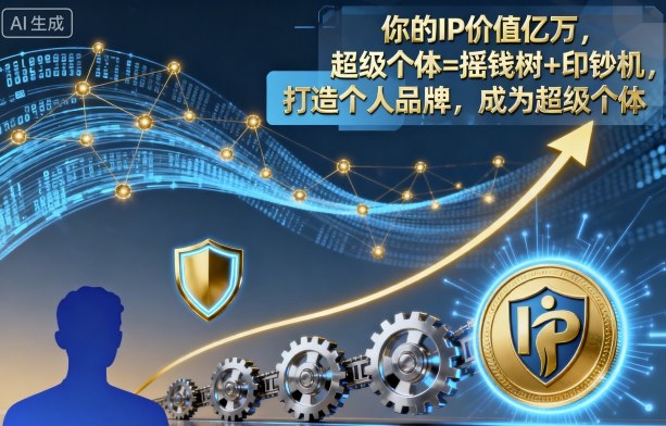 你的IP价值亿万，超级个体=摇钱树+印钞机，打造个人品牌，成为超级个体-聊项目