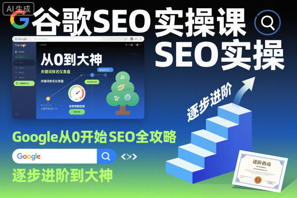 谷歌SEO实操课，Google从0开始SEO全攻略，逐步进阶到大神-聊项目