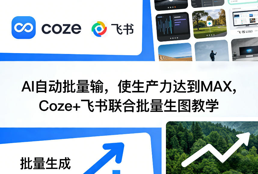AI自动批量输，使生产力达到MAX，Coze+飞书联合批量生图教学-聊项目