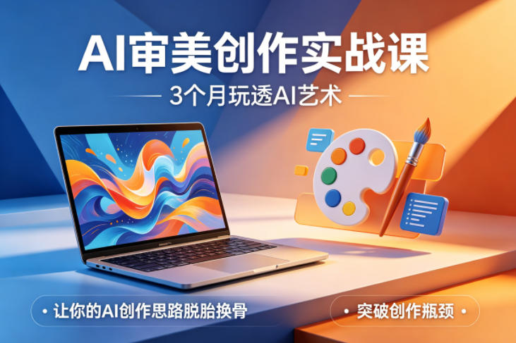 AI审美创作实战课，3个月玩透AI艺术，让你的AI创作思路脱胎换骨，突破创作瓶颈-聊项目