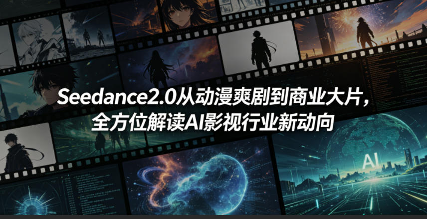 Seedance2.0从动漫爽剧到商业大片，全方位解读AI影视行业新动向-聊项目