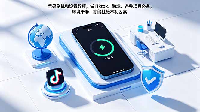 苹果刷机和设置教程，做Tiktok、跨境、各种项目必备，环境干净，才能杜绝不利因素-聊项目
