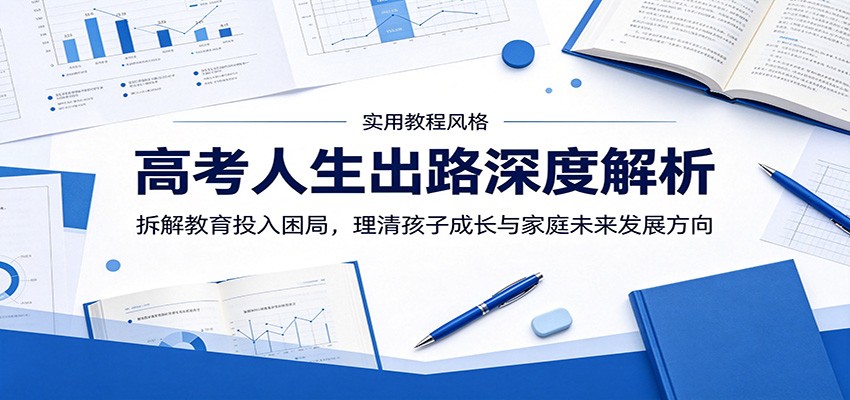 高考人生出路深度解析：拆解教育投入困局，理清孩子成长与家庭未来发展方向-聊项目