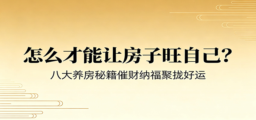 付费文章《怎么才能让房子旺自己？》八大养房秘籍催财纳福聚拢好运-聊项目