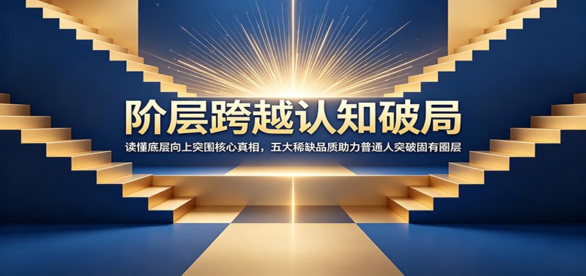 阶层跨越认知破局：读懂底层向上突围核心真相，五大稀缺品质助力普通人突破固有圈层-聊项目