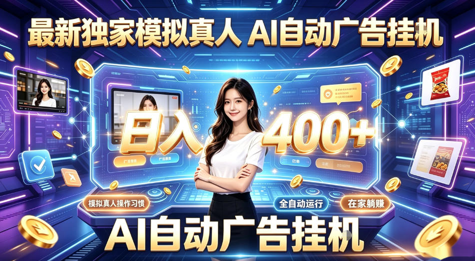 最新独家模拟真人，AI自动挂号挂G，日入400+，全程全自动运行，无需人工【揭秘】-聊项目
