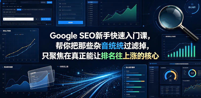 Google SEO新手快速入门课，帮你把那些杂音统统过滤掉，只聚焦在真正能让排名往上涨的核心动作【原创双语字幕】-聊项目