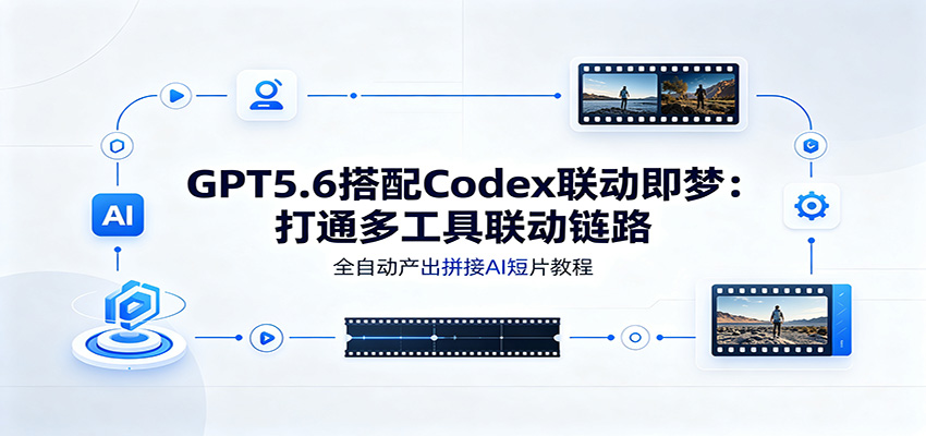 GPT5.6搭配Codex联动即梦：打通多工具联动链路，全自动产出拼接AI短片教程-聊项目