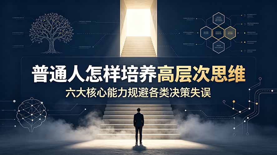 付费文章：普通人怎样培养高层次思维，六大核心能力规避各类决策失误-聊项目