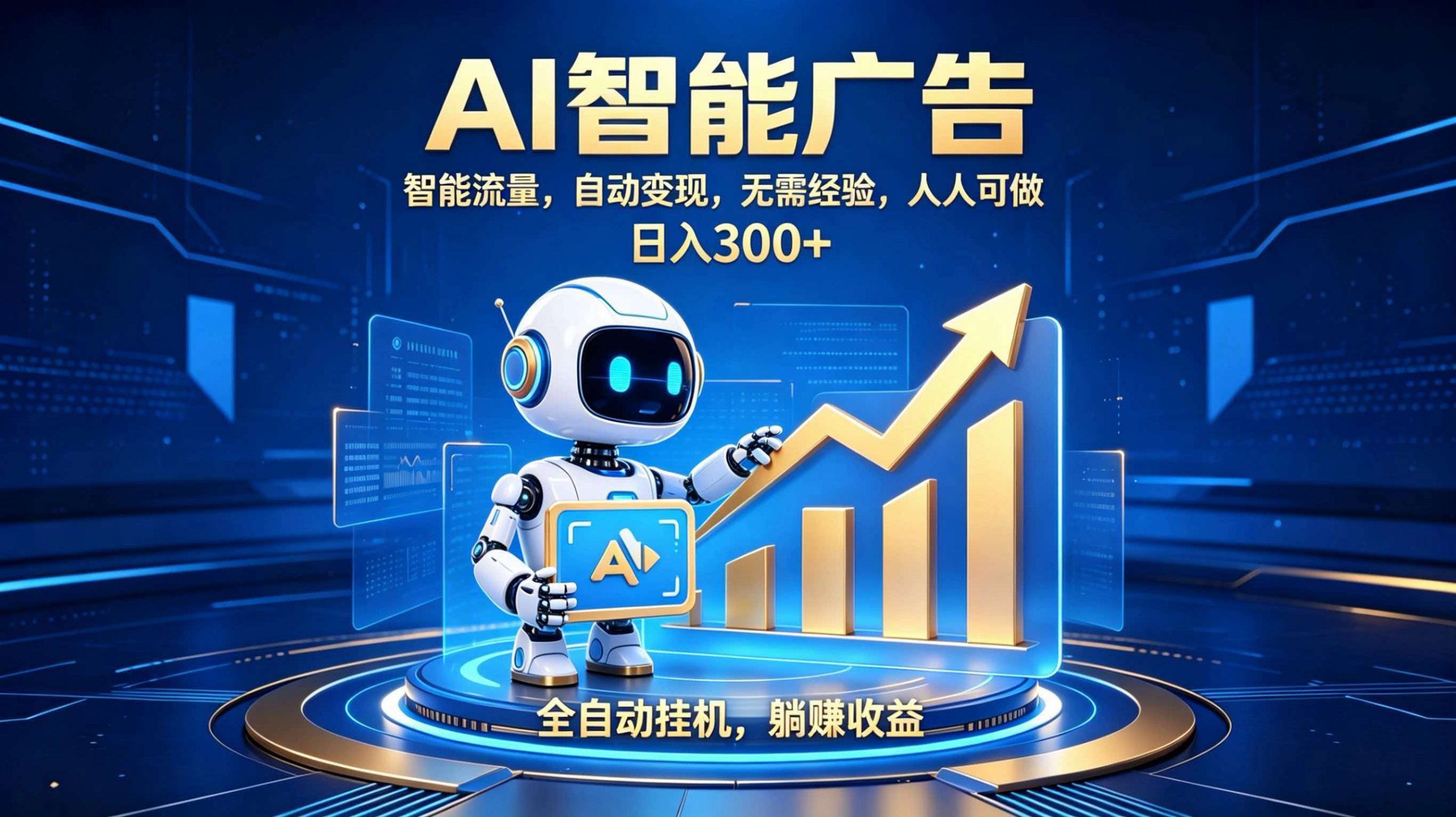 轻资产新赛道，全自动AI广告，打造持续收益-聊项目