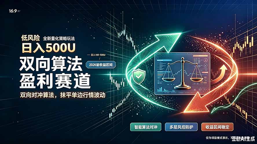 算法对冲/EA量化，日入500刀，躺着赚钱！你把它当做“自动提款机”，它把你就爆了-聊项目