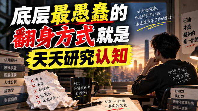 付费文章：底层最愚蠢的翻身方式就是天天研究认知-聊项目