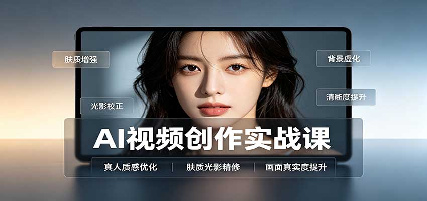 AI视频创作实战课：人物面部情绪调试，真人质感优化，提示词模板与变现方向-聊项目