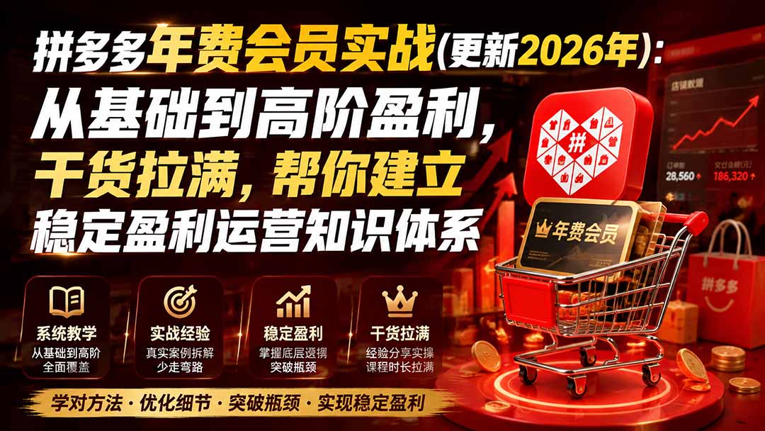 拼多多年费会员实战(更新1019-聊项目