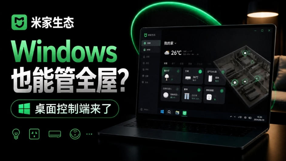 Windows电脑也能管全屋？这下真省心，米家生态桌面控制端来了，Github最新开源，MiHome-Windows-聊项目