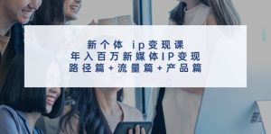 (11971期)新个体 ip变现课,年入百万新媒体IP变现,路径篇+流量篇+产品篇-聊项目