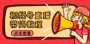 视频号直播带货教程:选品思路与话术拆解/掌握多种带货套路/提升直播效果-聊项目