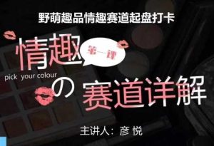 比高社群:情趣赛道训练营,野萌趣品情趣赛道起盘打卡,市场刚需项目-聊项目