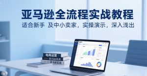 亚马逊全流程实战教程,适合新手及中小卖家,实操演示,深入浅出-聊项目
