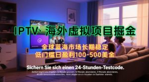 【海外虚拟项目掘金】日入100-200美刀,自己在家就可以闷声发大财,长期可做,工作室可复制扩大【揭秘】-聊项目