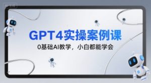 GPT4实操案例课，0基础AI教学，小白都能学会-聊项目