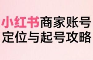 小红书电商全链路实战从定位到爆单,系统拆解小红书商家起号全流程-聊项目
