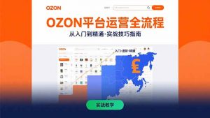 OZON平台运营全流程:快速掌握OZON从入门到精通的实战技巧-聊项目