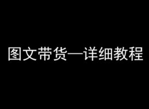 抖音图文带货详细教程,简单易上手,小白都能学会-聊项目