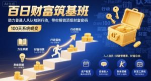 百日财富筑基班,助力普通人从认知到行动,带你解锁顶级财富密码-聊项目