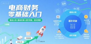 电商财务零基础入门,基础认知+基础实操+进阶突破,轻松掌握-聊项目