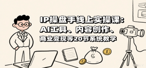 IP操盘手线上实操课:AI工具、内容创作、商业变现等20节系统教学-聊项目