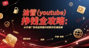 油管(youtube)挣钱全攻略：从开通广告收益到国内收款的实操指南(更新)-聊项目