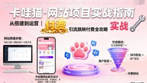 卡哇猫·网站项目,网站搭建与运营以及引流跳转付费-聊项目