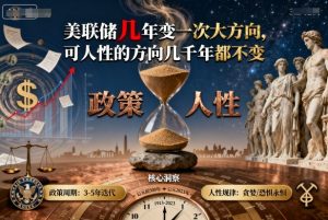 付费文章:美联储几年变一次大方向,可人性的方向几千年都不变-聊项目