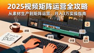 2025短视频矩阵运营全攻略:从素材生产到矩阵运营,月入3万实操指南-聊项目