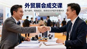 外贸展会成交课,含目标制定、客户邀约、现场成交,系统化SOP提升参展ROI-聊项目