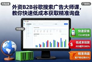 外资B2B谷歌搜索广告大师课，教你快速低成本获取精准询盘-聊项目