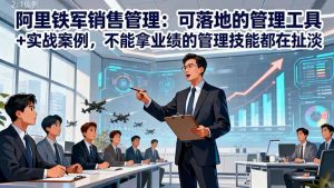 阿里铁军销售管理:可落地的管理工具+实战案例,不能拿业绩的管理都在扯淡-聊项目