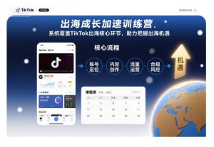 出海成长加速训练营,系统覆盖TikTok出海核心环节,助力把握出海机遇(更新)-聊项目