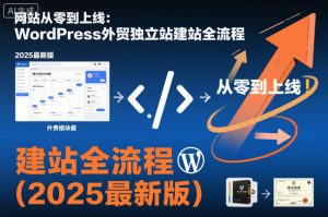 网站从零到上线：WordPress外贸独立站建站全流程(2025最新版)-聊项目