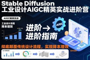 Stable Diffusion工业设计AIGC精英实战进阶营,彻底颠覆传统设计流程,实现降本增效-聊项目