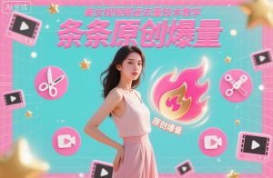 美女视频搬运去重技术教学,条条原创爆量-聊项目