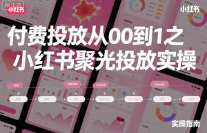 付费投放从0到1之小红书聚光投放实操-聊项目