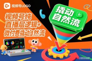 视频号纯直播底层逻辑+微付费撬动自然流-聊项目