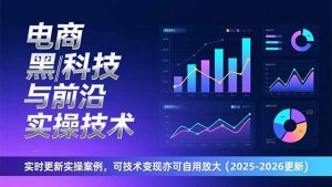 电商黑科技与前沿实操技术:实时更新实操案例,可技术变现亦可自用放大(2026更新-聊项目