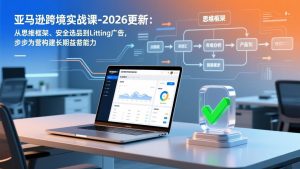 亚马逊跨境实战课-2026更新：从思维框架、安全选品到Listing广告，步步为营构建长期盈利能力-聊项目
