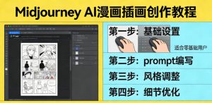 利用Midjourney AI人工智能轻松创作漫画插画教程，零基础创作完整漫画插画-聊项目